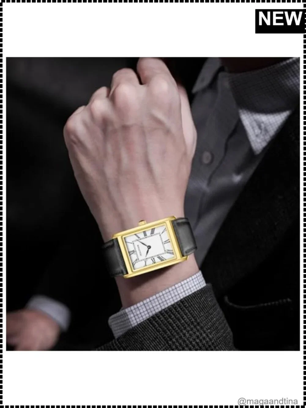 HOLSTOUR Men's Business Minimalism Analog Quartz Watch with Japanese Quartz